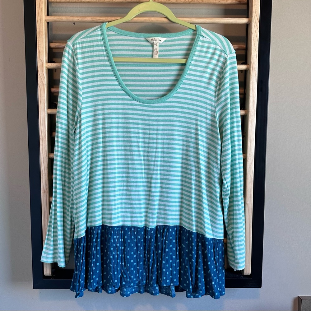 Matilda Jane Wonderment Talk Tomorrow Top Women Size medium